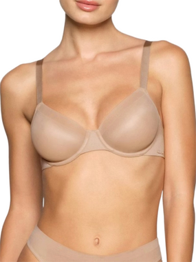 SKIMS No Show Unlined Demi bra in clay beige 32 D